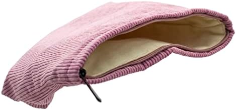 PAZIMIIK Makeup Bag Large Zipper Corduroy Make Up Pouch - Image 4