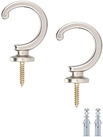 DeSS 2 Pack Curtain Holdbacks Curtain Tiebacks Hooks Wall Mounted Curtain Hooks by DeSS