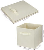 2 Pcs Storage Cubes, 10.5 Inch Collapsible Storage Bins, Fabric Foldable Bins - Image 3