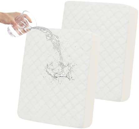 Easy-Going Waterproof Cushion Covers Set, Quilted Stretch 2-Piece Sofa Seat by Easy-Going