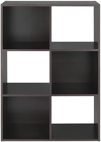 Whitmor 6 Cube Bookcase, 3 Tier Stackable MDF Bookself, Open Storage Display - Image 6
