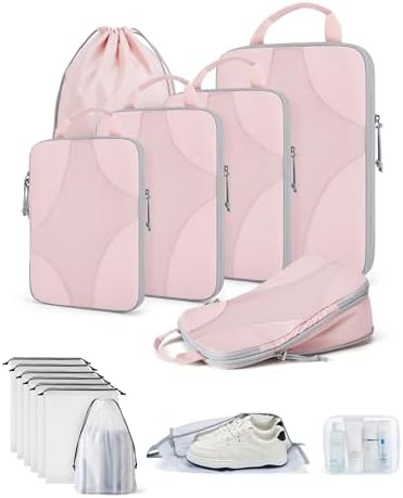 Bagsmart Compression Packing Cubes, Travel Bag Cruise Ship Essentials by BAGSMART