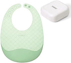 haakaa Lightweight Silicone Pocket Bib – Ultra-Light & Foldable Travel Silicone by haakaa