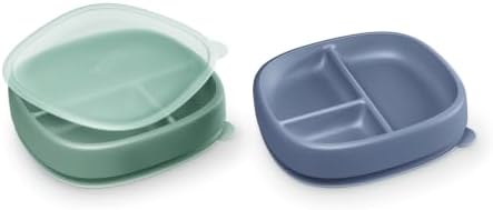 NUK First Choice Suction Plates and Lids, 2 Pack by NUK