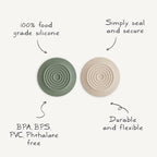 mushie Silicone Drain Stopper 2-Pack | 5.5 inch Diameter Bathtub Flat Suction - Image 2