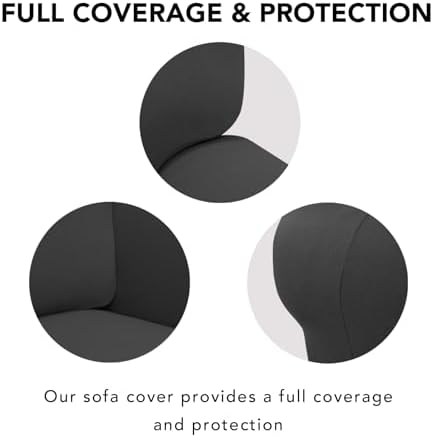 PureFit Super Stretch Sofa Slipcover – Spandex Non Slip Soft Couch Sofa Cover - Image 4