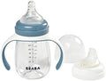 BEABA 2-in-1 Baby Bottle to Transition Sippy Cup, No Spill Sippy Cup, Includes by BEABAUSA