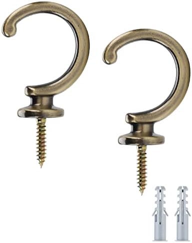 DeSS 2 Pack Curtain Holdbacks Curtain Tiebacks Hooks Wall Mounted Curtain Hooks by DeSS