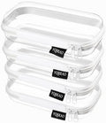 YQBRAO Clear Hard Shell Zipper Cases, 4 Small Cable Organizers by Unknown