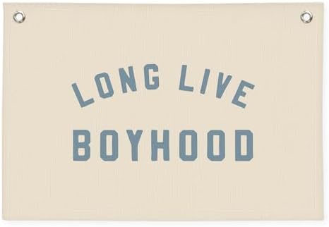 Boys Room Decor, Long Live Boyhood Banner, Toddler Boy Room Decor by Wheatwin