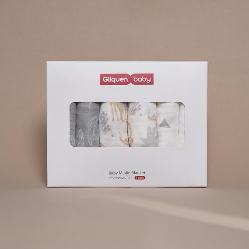 GLLQUEN BABY Receiving Blankets Muslin Swaddle Blanket - Image 6