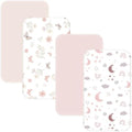 4 Pack Bedside Bassinet Sheets by NacoMoco