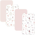 4 Pack Bedside Bassinet Sheets by NacoMoco