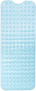 ENKOSI Non-Slip Bath Mat and Shower Mat 40x16 Extra Long, Light Blue by ENKOSI