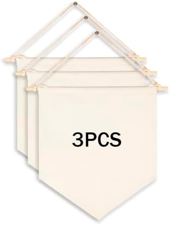 1/3/10Pcs Blank Wall Canvas Banners-Decorative DIY Wall Decor, Baby Shower by DCLOVERY