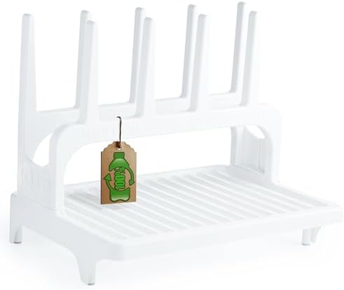 PopYum White Space Saving Drying Rack from 100% Recycled Bottles by PopYum