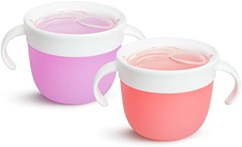 Munchkin Snack Catcher Toddler Snack Cups, No Spil, 2 Pack Containers by Munchkin