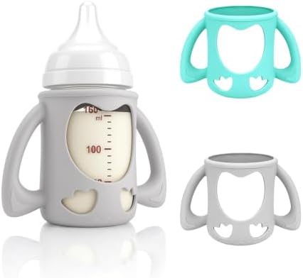 2-Pack Silicone Sleeves for Pigeon Glass Nursing Bottle 5.4 oz by Unknown