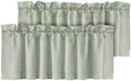 H.VERSAILTEX Blackout Valances for Windows, Sage Green Kitchen Window Valance by HVERSAILTEX