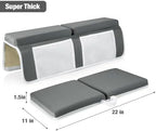 PandaEar Baby Bath Kneeler and Elbow Rest Pad Set, Dark Grey - Image 3