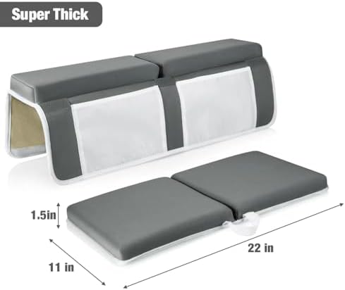 PandaEar Baby Bath Kneeler and Elbow Rest Pad Set, Dark Grey - Image 3