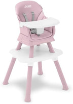 Jeep Milestone 6-in-1 Convertible High Chair by Delta Children, Light Pink by DeltaChildren