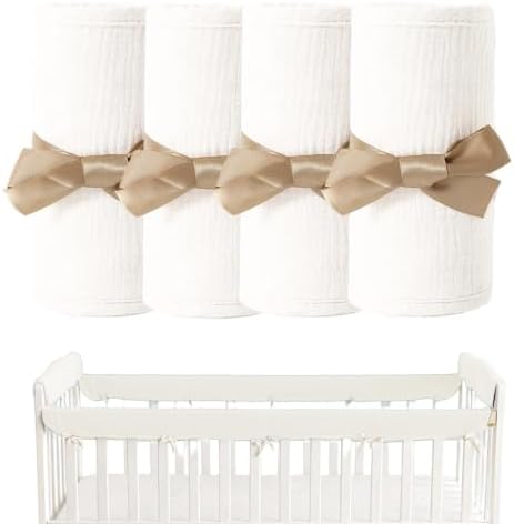 4Pcs Cot Rail Protector, Adjustable Strap Cot Rail Cover - Image 5