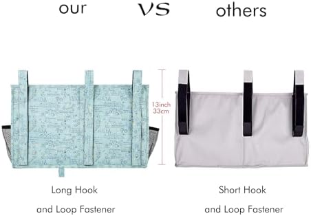Surblue Bedside Caddy Hanging Bed Organizer Storage Bag Pocket - Image 3