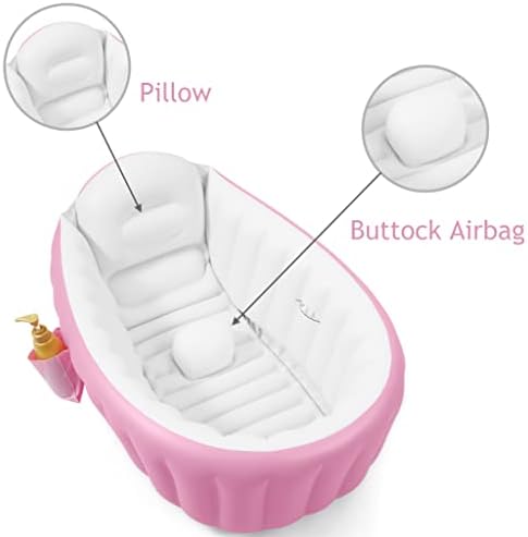 PandaEar Baby Inflatable Bathtub, Portable Travel Baby Infant Bath Tub Toddler - Image 4