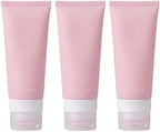 3PCS 60ml/2oz Empty Refillable Pink Soft Silicon Squeeze Tube Portable Travel by Unknown