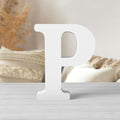 6 Inch White Wood Letters Unfinished Wood Letters by ZARUATU