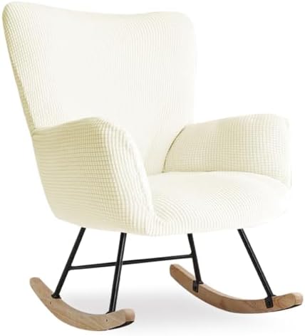 Nursery Rocking Chair Cover Stretch Glider Chair Covers Jacquard Modern Reading by Unknown
