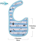 Maiwa 6 Pack Waterproof Cotton Baby Bibs - Image 2