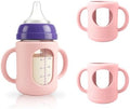 2-Pack Silicone Sleeves for New Lansinoh & Pigeon Glass Baby Bottle 5 oz by Unknown