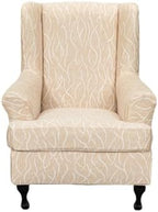 NILUOH Wingback Chair Covers 2-Piece, Armchair Slipcovers by NILUOH