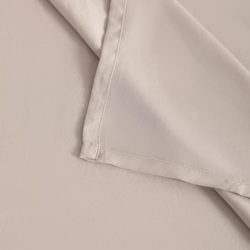 FLXXIE 4-Piece Microfiber Toddler Bedding Set, Light Taupe - Image 3