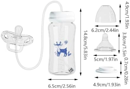 Silicone Anti-Colic Portable Adjustable, 15 Cm Hands Free Babys Bottle - Image 6