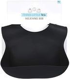 Three Little Tots Modern Silicone Baby Bib – Adjustable Fit Waterproof Catch - Image 3