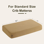 NTBAY Crib Muslin Fitted Sheets, 2 Pack, 28 x 52 - Image 6