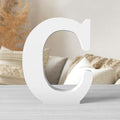 8 Inch White Wood Letters Unfinished Wood Letters by ZARUATU