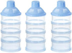 Accmor Formula Dispenser On The Go, 4 Compartments Stackable Formula Container by Accmor