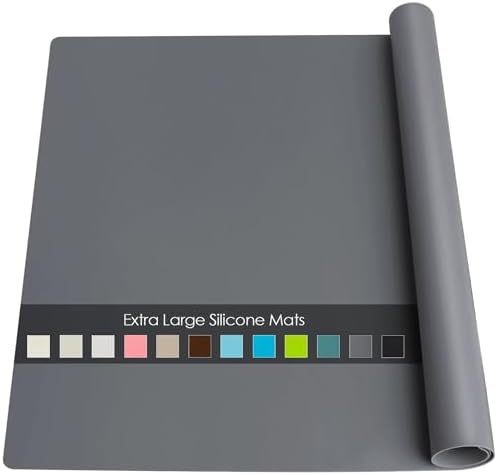 Extra Large Silicone Mat, 31.5x16.9 Large Silicon Placemats by QPIXDIGITAL