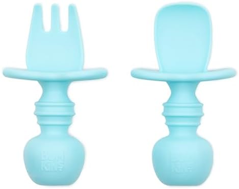 Bumkins Baby Utensils Set, Chewtensils Silicone Spoons by Bumkins