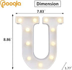 Pooqla LED Light Up Letters, Warm White and Colorful Lighted Marquee Letters - Image 3