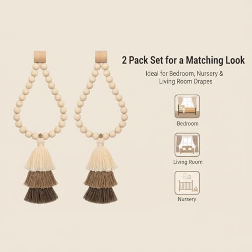 2 Pack Magnetic Curtain Tiebacks - Image 4
