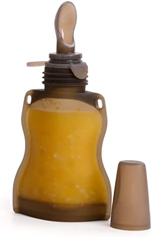 Haakaa Silicone Baby Food Spoon, Squeeze Feeding Spoon by haakaa