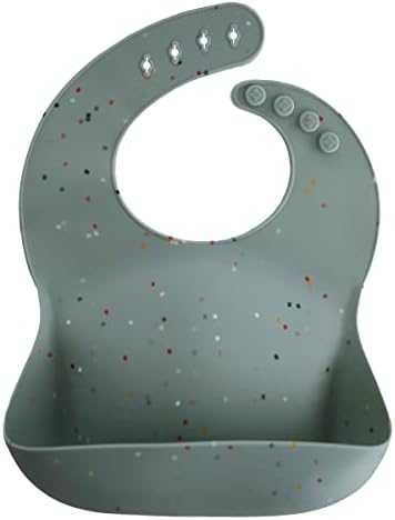 mushie Silicone Baby Bib | Adjustable Fit - Image 4