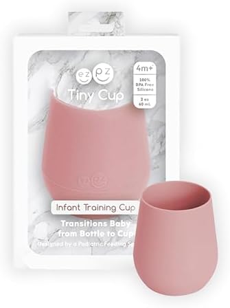 ezpz Tiny Cup - 4 months+ - 100% Silicone Training Cup by ezpz