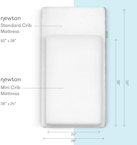 Newton Baby Fitted Mini Crib Sheet 2-Pack, Organic Muslin - Image 2