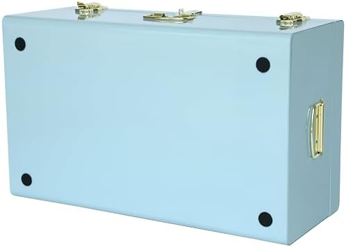 Vixdonos Large Metal Trunk Decorative Storage Box College Dorm Chest - Image 5